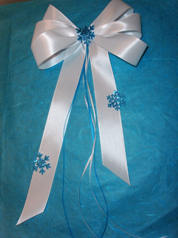 Zuckertüte/ Schultüte in türkis, Eis &Schnee – Bild 3