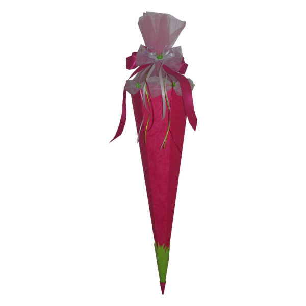 Zuckertüte/ Schultüte pink + Schmetterlinge