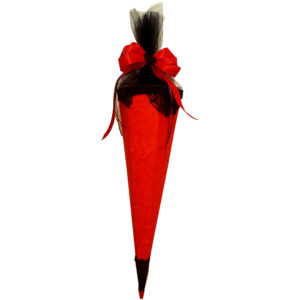 Zuckertüte/ Schultüte rot - schwarz für Gruselfans